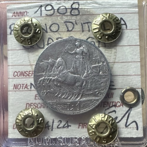 Regno italia lira quadriga - regno,