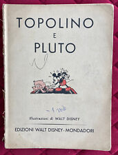 TOPOLINO E PLUTO disegnato da Walt Disney - MONDADORI 1938