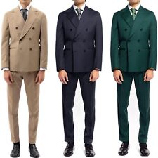 Abito Doppiopetto Uomo Vestito Cerimonia Elegante Completo Sartoriale VEQUE
