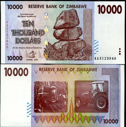 Banconota zimbabwe mila - banconota,