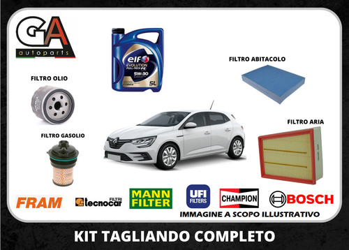 Kit tagliando renault - renault, megane