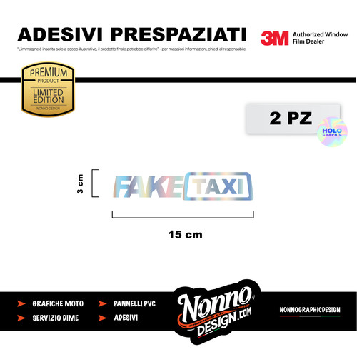 Adesivi preispaziati faketaxi - adesivi,