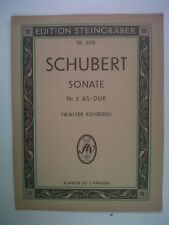 pianoforte SCHUBERT sonata n. 3 AS dur, gres di pietra