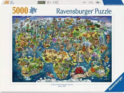 Puzzle 5000 pezzi ravensburger - puzzle,