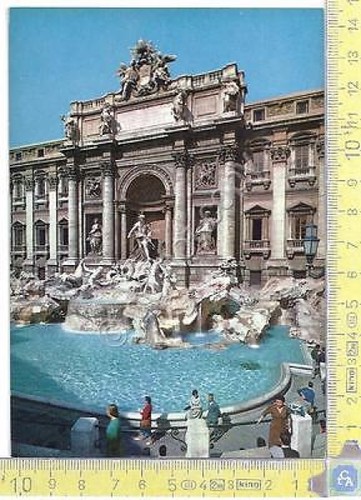Roma fontana trevi 70s - trevi, '70s