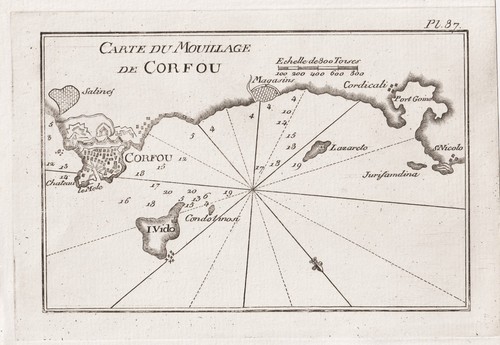 Mappa dell isola corfu - mappa, dell'isola