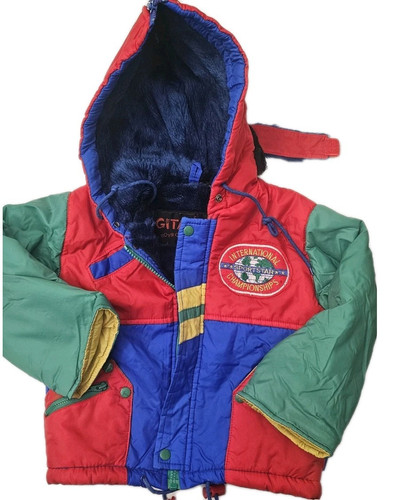 Parka bambino color block