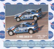 ADESIVO STICKER VINTAGE AUTOCOLLANT AUFKLEBER AUTO TUNING PEUGEOT PARIS DAKAR 88