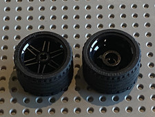 2 x roue LEGO TECHNIC wheel +