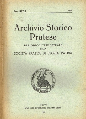 Archivio storico pratese - storico,