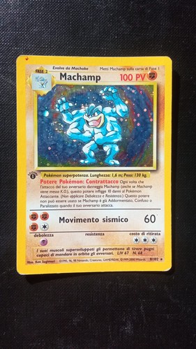 Machamp 102 base set 1st - 8/102,