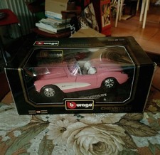 BBURAGO DIAMONDS 1/18 - CORVETTE CHEVROLET (1957) - Modellino Auto Metallo -#30#