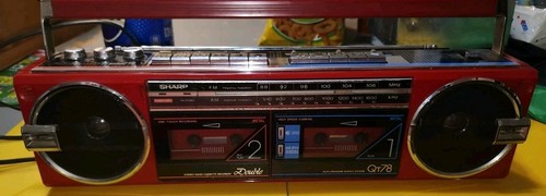 Vintage sharp boombox - qt-78,
