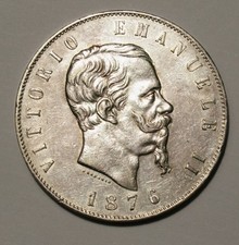 VITTORIO EMANUELE II 5 LIRE