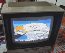 Commodore monitor a colori 1701 (64/128/ATARI XL) + cavo alimentazione works 8-bit classic