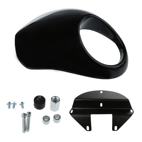 Plastica nera moto faro - plastica,