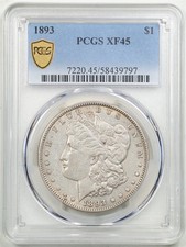1893 $1 Morgan Silver Dollar