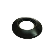 Rosone coprimuro in silicone nero diametro 80 tubo per fumi linea Pellet acciaio