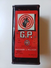 SCATOLA DI LATTA POLVERE DA SPARO "G.P." BASCHIERI & PELLAGRI DA GRAMMI 250