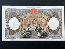 1000 LIRE CAPRANESI REPUBBLICHE MARINARE  FASCIO L'AQUILA 13/2/1943  SPL PERIZIA