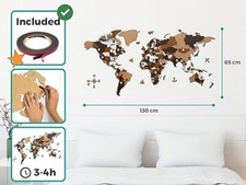 mappamondo vintage da muro