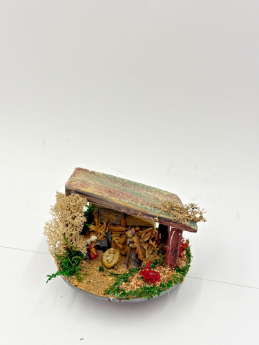 Presepe artigianale con base - presepe,