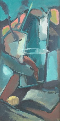 Artista scandinavo olio su - artista, scandinavo.