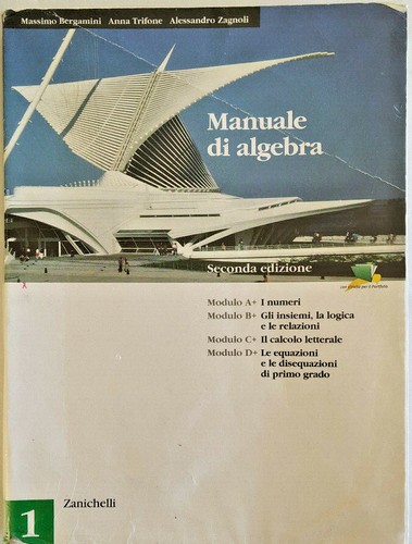 Manuale algebra - manuale, 1