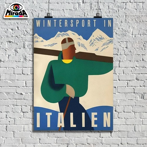 Poster vintage wintersport - vintage,