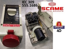 SCAME 555.1686 PRESA INTERBLOCCATA IEC309 16A 380/415V CON PRESSACAVO