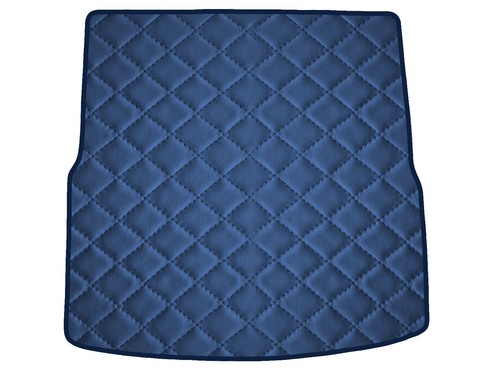 Blu scuro ecopelle trapuntata - blu,