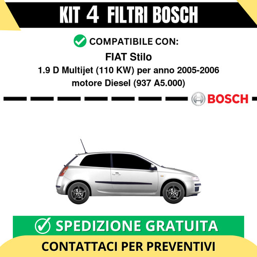 Kit bosch filtri tagliando - 4,