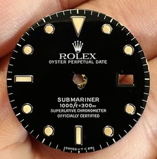 Trit quadrante nero Rolex per modello data Submariner Ref 16610 16800 168000