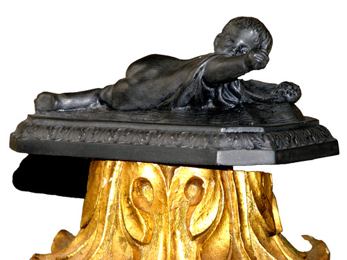 Antica statuina bambino - , in
