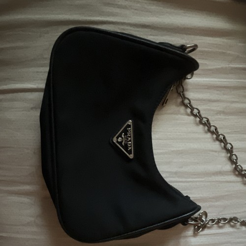 Prada borsa spalla mezzaluna - spalla,