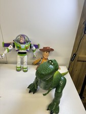 Pacchetto Personaggi Disney Toy Story, Buzz, Woody & Rex Tutti e 3 Parlanti Interattivi