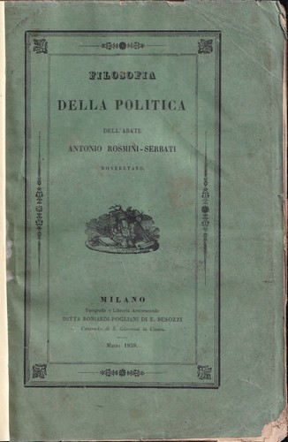 Abate rosmini filosofia - rosmini,