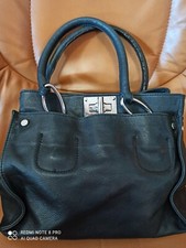 Borsa Genuine leather vera pelle nera di qualità idea regalo nuova