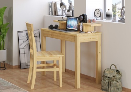 Tavolo ufficio con ripiano - tavolo,