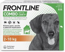 FRONTLINE Combo, 3 Pipette, Cane Taglia S (2 - 10 Kg)Antiparassitario per Cani e