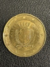 Moneta RARA 20 Cent Malta 2008