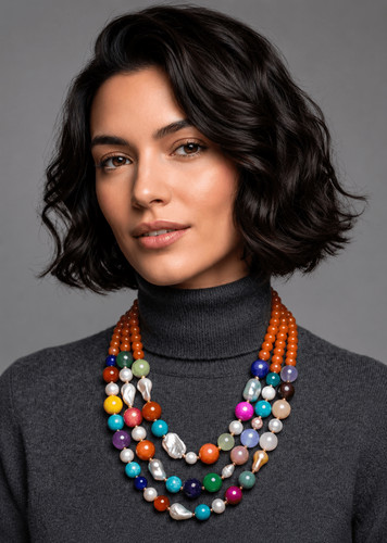 Collana girocollo artigianale - girocollo,