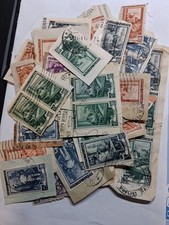  Lotto  francobolli usati su frammento- Italia al lavoro 