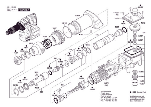 Ricambi bosch per gsh - gsh, 18v-5