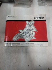 Honda CRF 450 X OWNER'S MANUAL . LIBRETTO USO E MANUTENZIONE