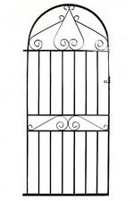 Cancello alto a scorrimento ad