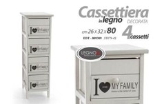 MOBILE CASSETTIERA LEGNO