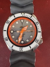 OROGIO SEIKO AUTOMATICO 6309 DIVER SKX MOD. NEON ORANGE SPEAR SET GREY DIAL