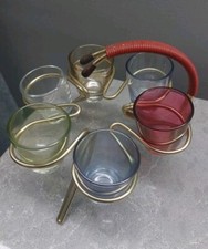Set vintage di 6 bicchieri