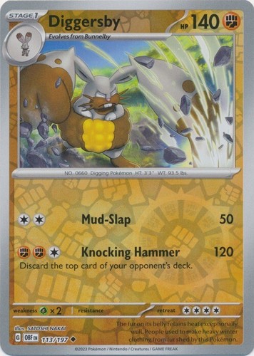 Reverse holo diggersby 113 - reverse,